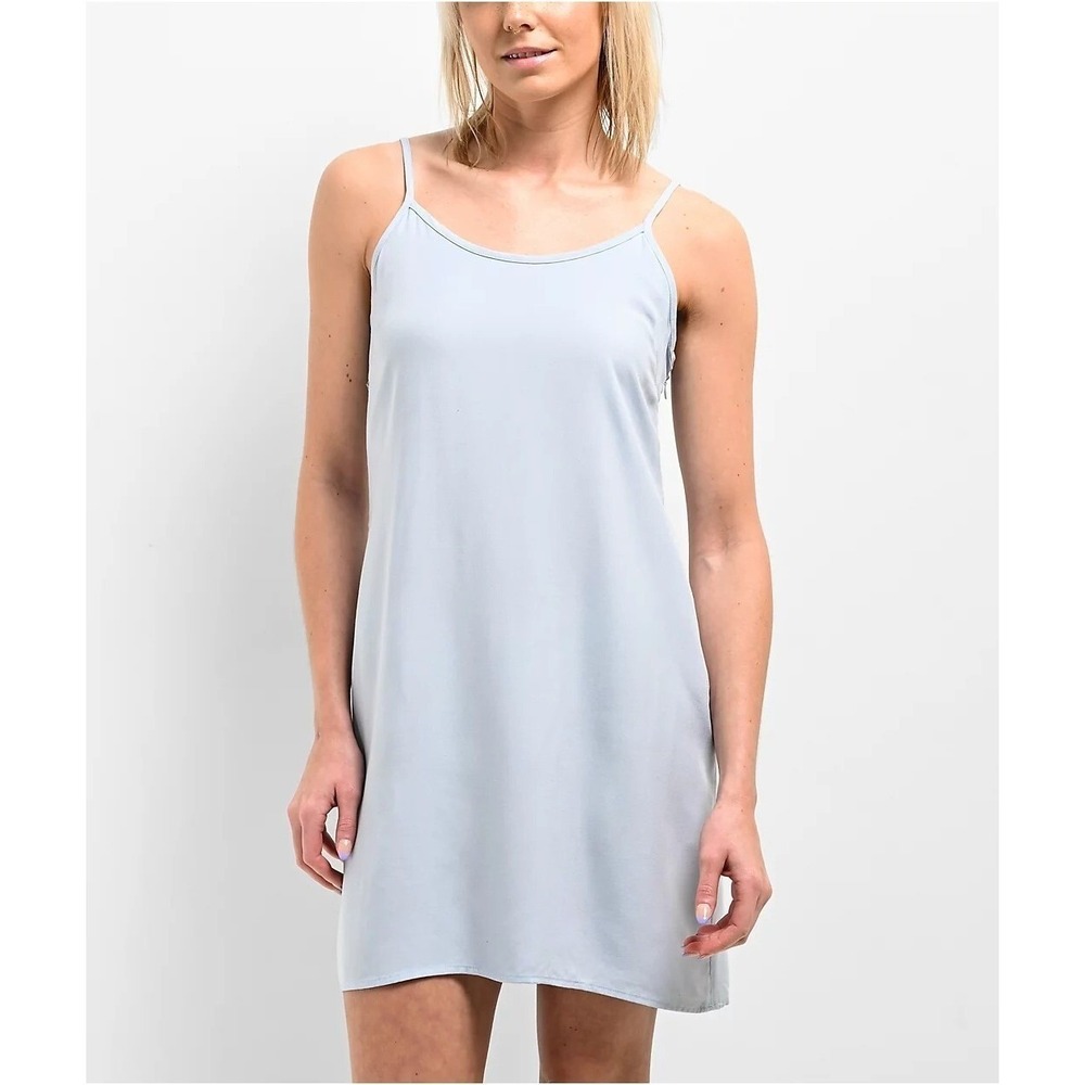 Zine Remi Light Blue Slip‎ Dress In Blue Size XS